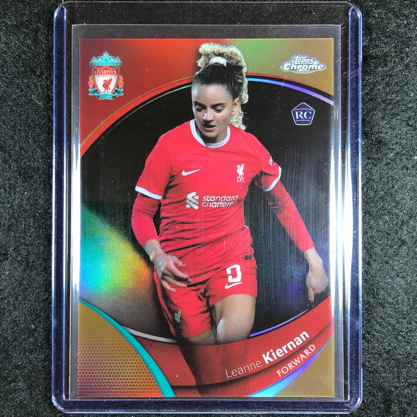 2023-24 Topps Chrome Liverpool LEANNE KIERNAN Rookie Base Gold 43/50