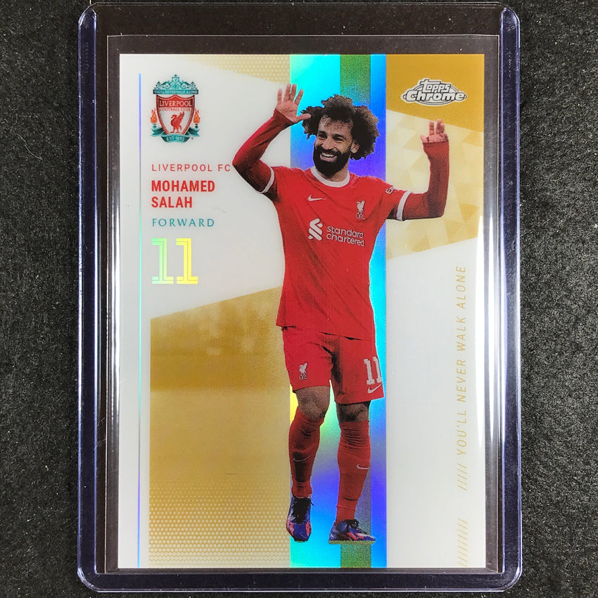 2023-24 Topps Chrome Liverpool MOHAMED SALAH Clinical Gold 37/50