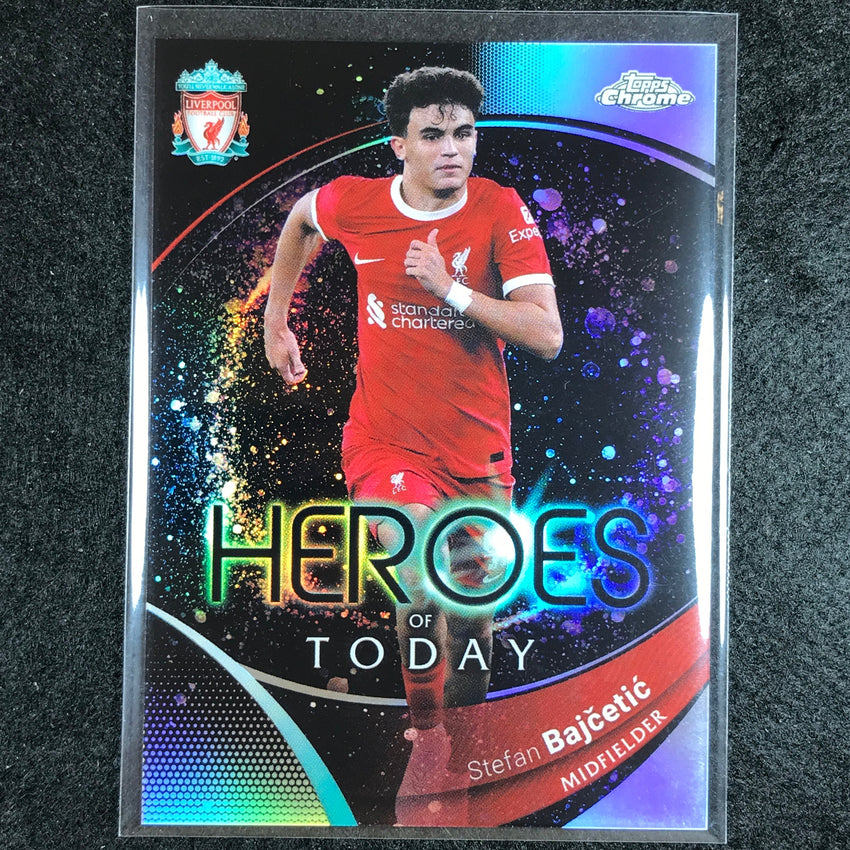 2023-24 Topps Chrome Liverpool STEFAN BAJCETIC Heroes of Today Refractor #66