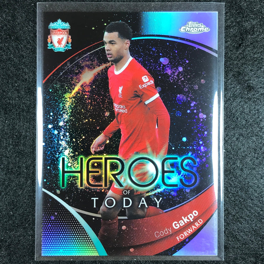 2023-24 Topps Chrome Liverpool CODY GAKPO Heroes of Today Refractor #69