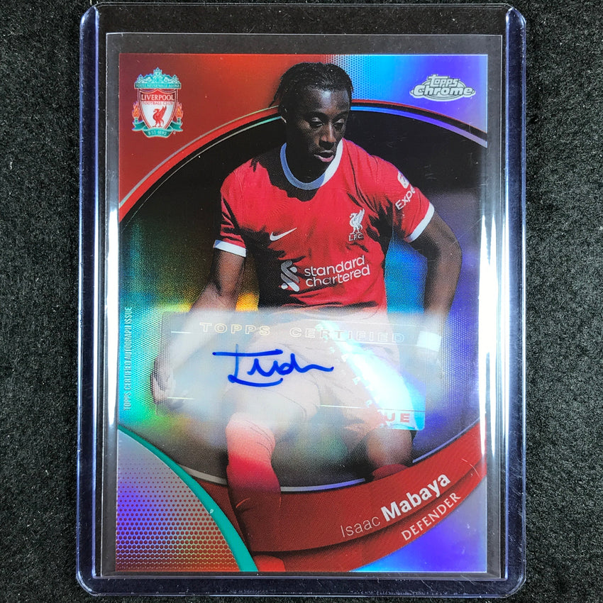 2023-24 Topps Chrome Liverpool ISAAC MABAYA Base Auto Refractor #IM