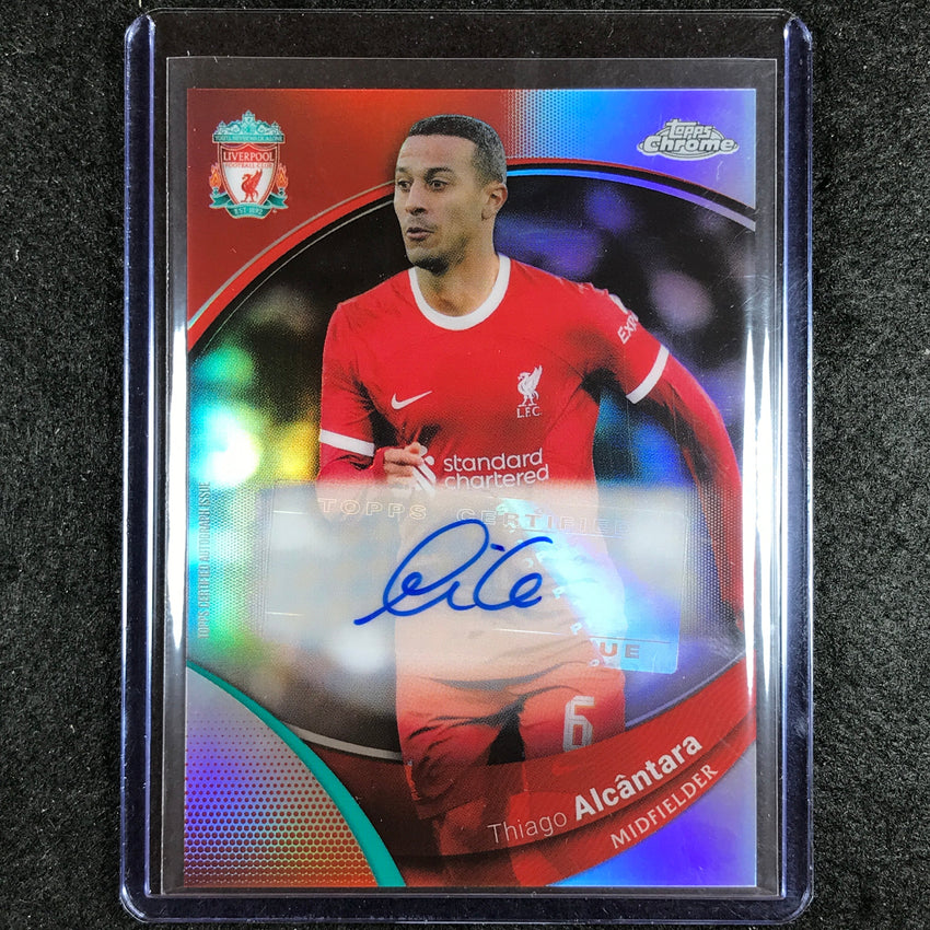 2023-24 Topps Chrome Liverpool THIAGO ALCANTARA Base Auto Refractor #AL