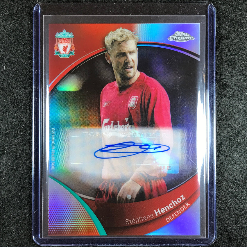 2023-24 Topps Chrome Liverpool STEPHANE HENCHOZ Base Auto Refractor #OZ