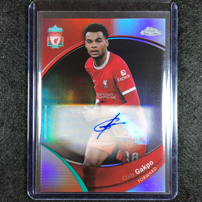 2023-24 Topps Chrome Liverpool CODY GAKPO Base Auto Refractor #CG