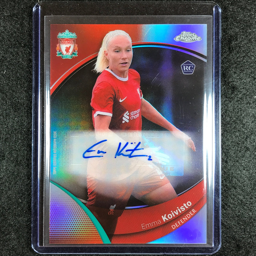 2023-24 Topps Chrome Liverpool EMMA KOVISTO Base Rookie Auto Refractor #EK (A)