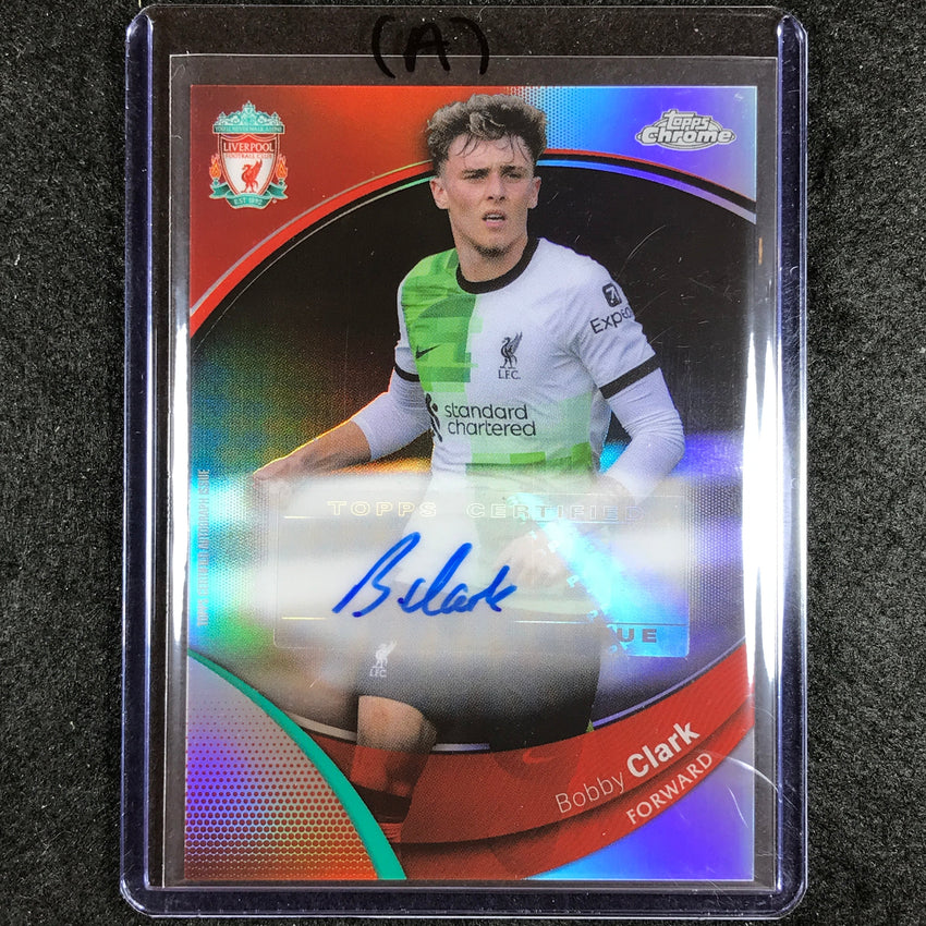 2023-24 Topps Chrome Liverpool BOBBY CLARK Base Auto Refractor #BC (A)