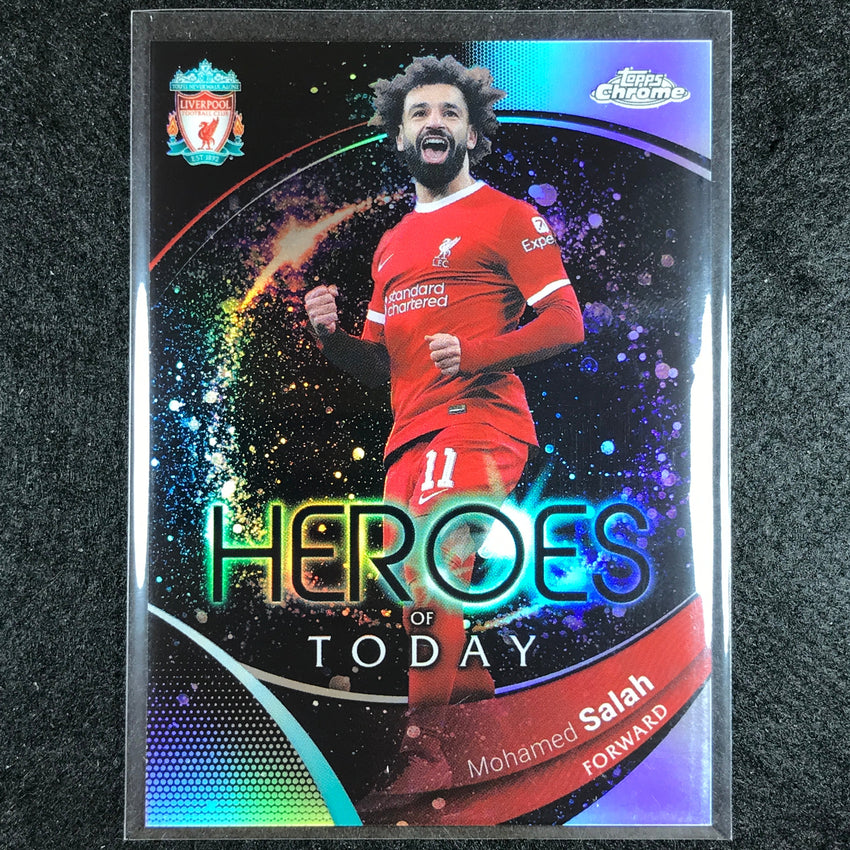 2023-24 Topps Chrome Liverpool MOHAMED SALAH Heroes of Today Refractor #70