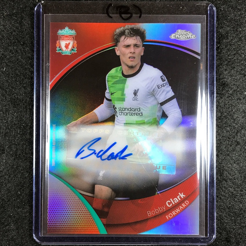 2023-24 Topps Chrome Liverpool BOBBY CLARK Base Auto Refractor #BC (B)