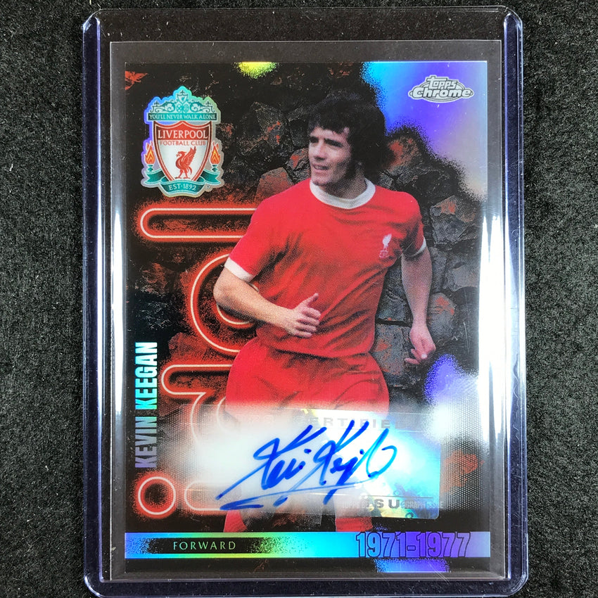 2023-24 Topps Chrome Liverpool KEVIN KEEGAN LFC Idols Auto No. KK