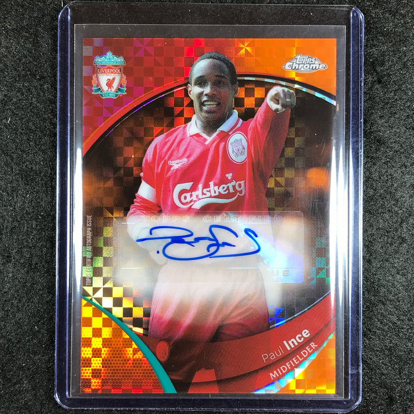 2023-24 Topps Chrome Liverpool PAUL INCE Base Auto Orange X-Fractor 11/25