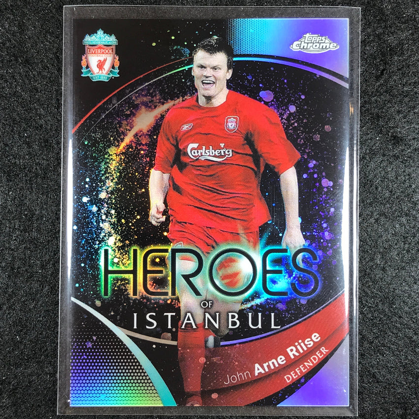 2023-24 Topps Chrome Liverpool JOHN ARNE RIISE Heroes of Istanbul Refractor #85