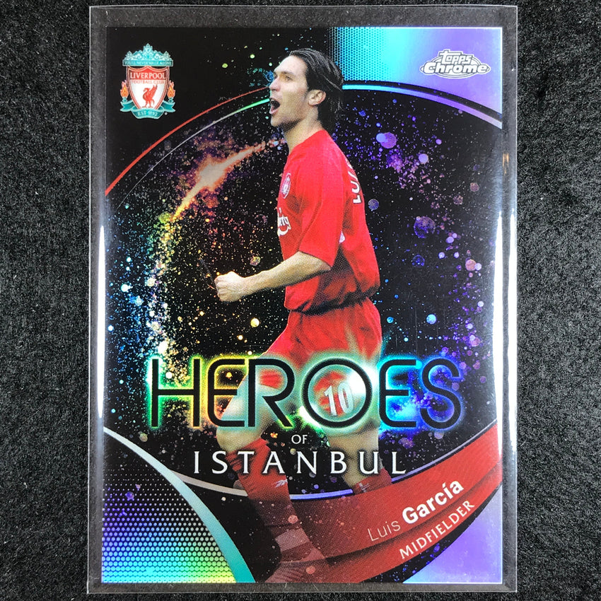 2023-24 Topps Chrome Liverpool LUIS GARCIA Heroes of Istanbul Refractor #88