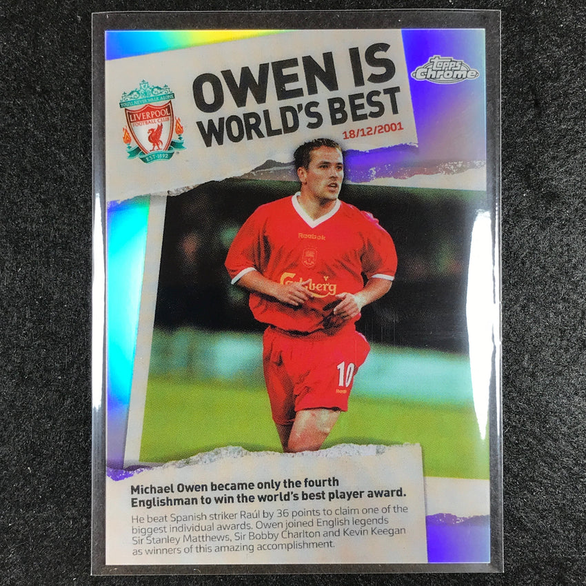 2023-24 Topps Chrome Liverpool MICHAEL OWEN Making History No. 2