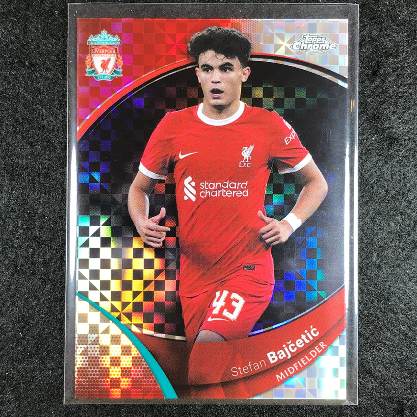 2023-24 Topps Chrome Liverpool STEFAN BAJCETIC Base X-Fractor #13