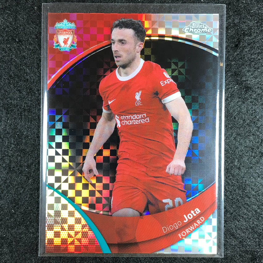 2023-24 Topps Chrome Liverpool DIOGO JOTA Base X-Fractor #18
