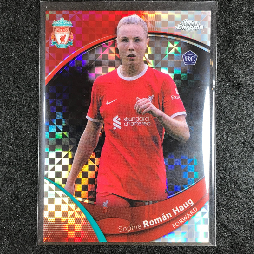 2023-24 Topps Chrome Liverpool SOPHIE ROMAN HAUG Rookie Base X-Fractor #33