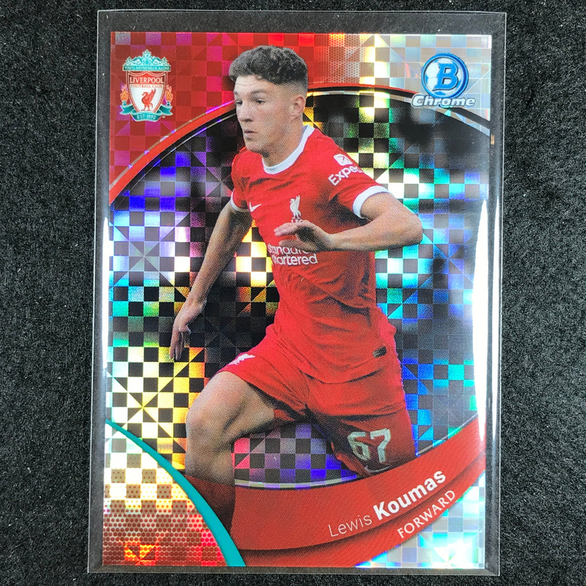 2023-24 Topps Chrome Liverpool LEWIS KOUMAS Base X-Fractor #38