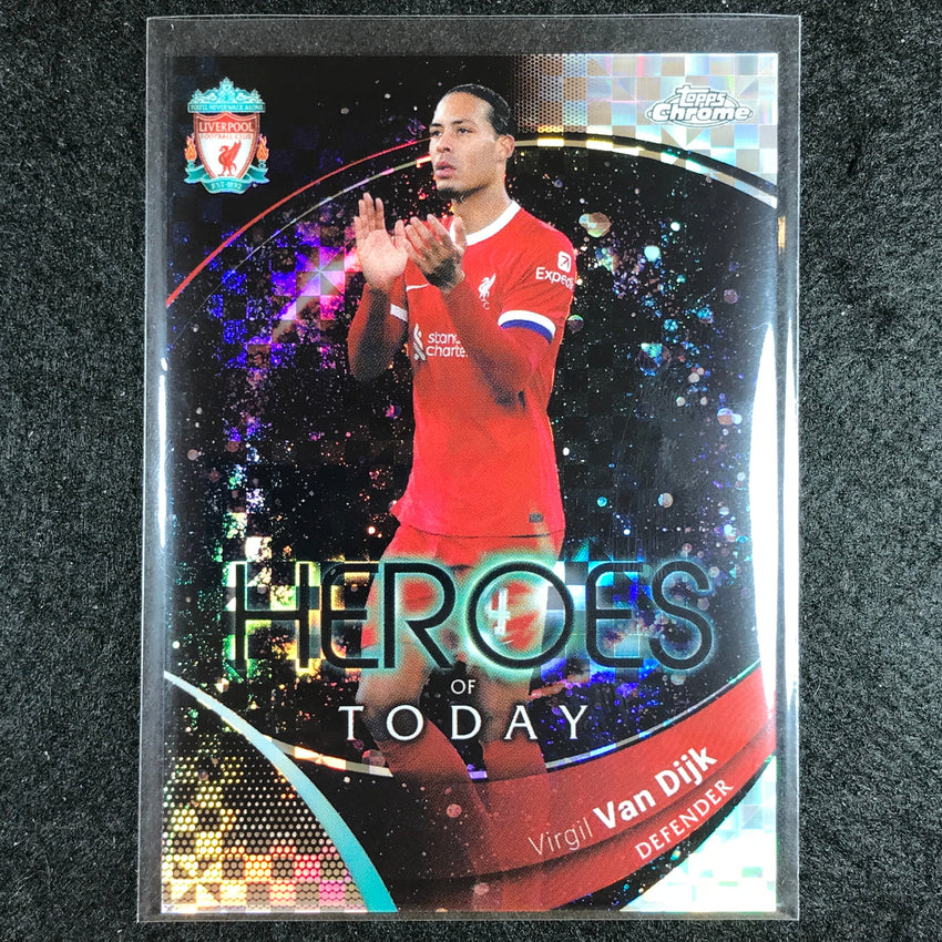 2023-24 Topps Chrome Liverpool VIRGIL VAN DIJK Heroes of Today X-Fractor #55