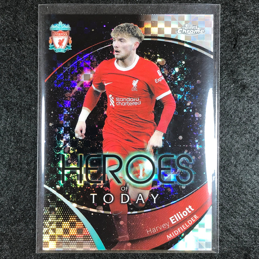 2023-24 Topps Chrome Liverpool HARVEY ELLIOTT Heroes of Today X-Fractor #65
