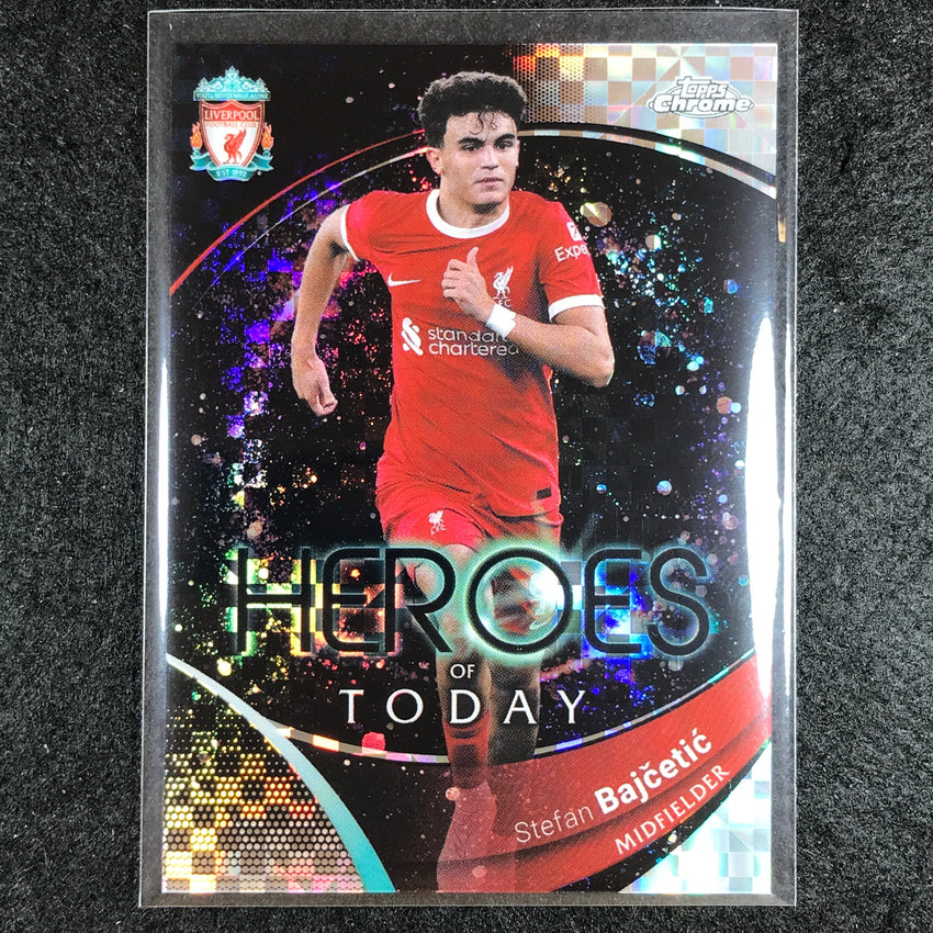 2023-24 Topps Chrome Liverpool STEFAN BAJCETIC Heroes of Today X-Fractor #66