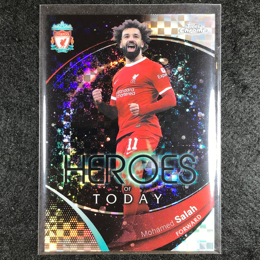 2023-24 Topps Chrome Liverpool MOHAMED SALAH Heroes of Today X-Fractor #70