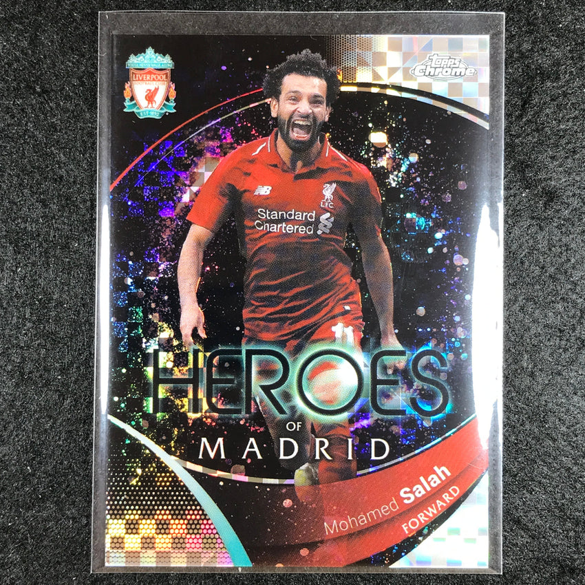 2023-24 Topps Chrome Liverpool MOHAMED SALAH Heroes of Madrid X-Fractor #81