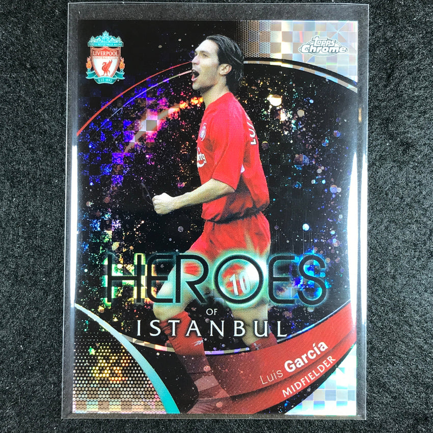 2023-24 Topps Chrome Liverpool LUIS GARCIA Heroes of Istanbul X-Fractor #88
