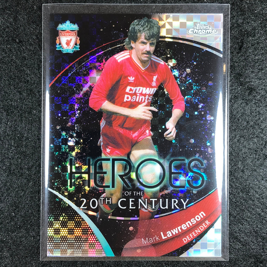 2023-24 Topps Chrome Liverpool MARK LAWRENSON Heroes 20th Century X-Fractor #91