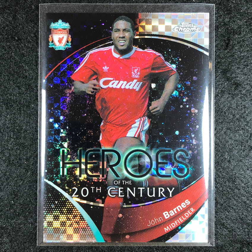2023-24 Topps Chrome Liverpool JOHN BARNES Heroes of 20th Century X-Fractor #95