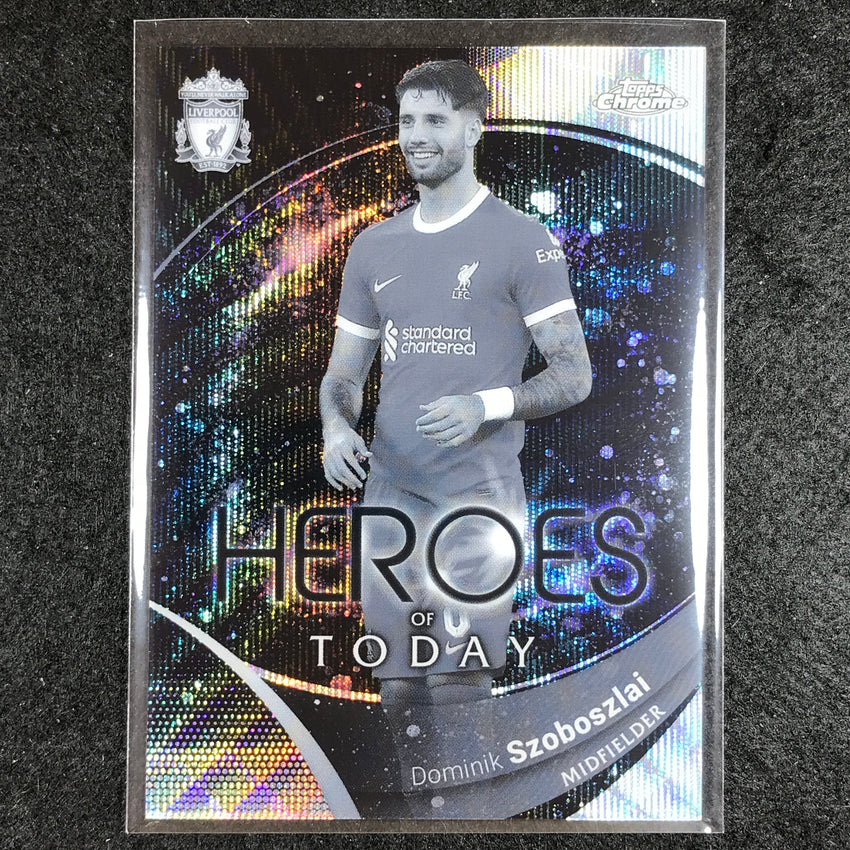 2023-24 Topps Chrome Liverpool SZOBOSZLAI Heroes of Today Black & White Wave No. 63