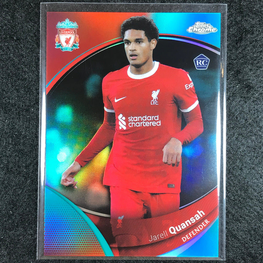 2023-24 Topps Chrome Liverpool JARELL QUANSAH Base Aqua 40/99