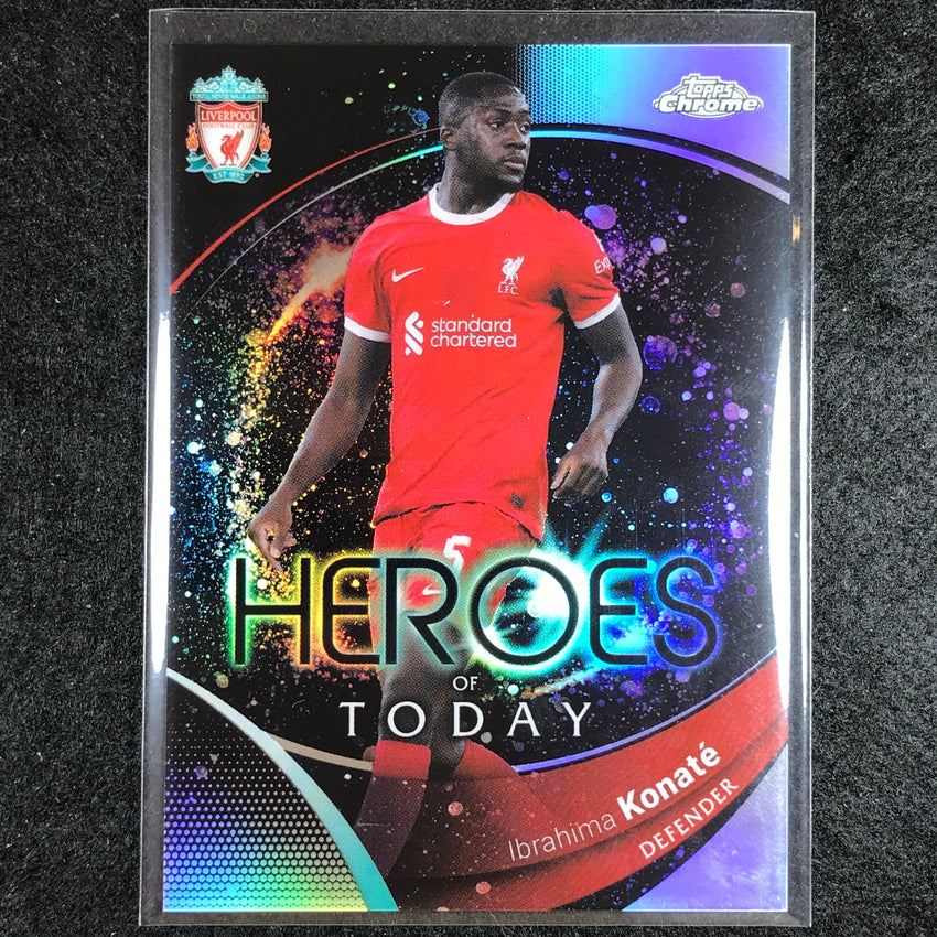 2023-24 Topps Chrome Liverpool IBRAHIMA KONATE Heroes of Today Refractor #56