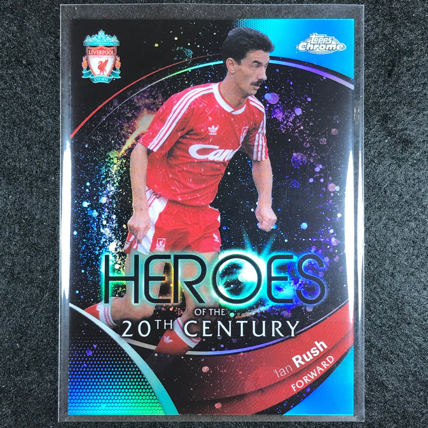2023-24 Topps Chrome Liverpool IAN RUSH Heroes of the 20th Century Aqua 58/99