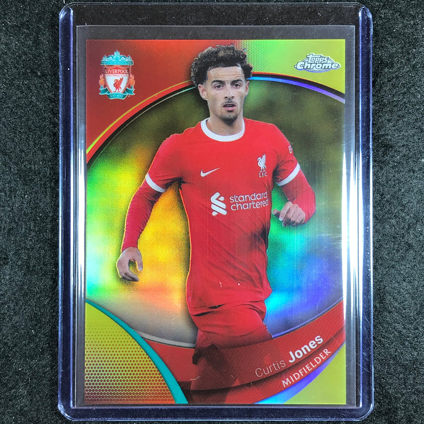 2023-24 Topps Chrome Liverpool CURTIS JONES Base Yellow 50/75