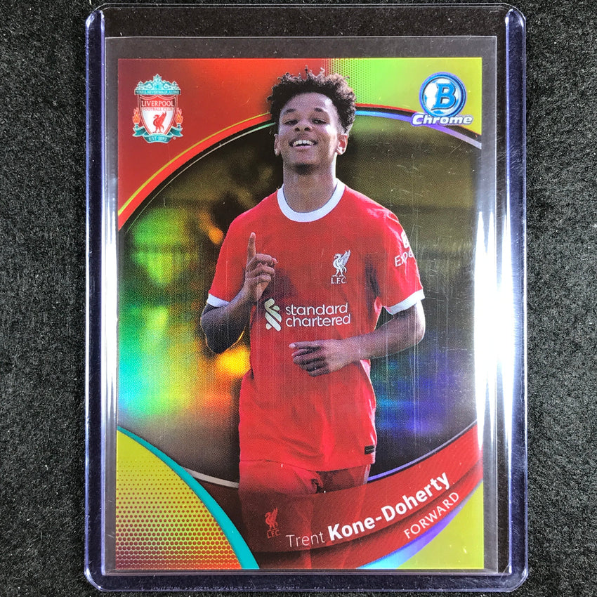 2023-24 Topps Chrome Liverpool TRENT KONE-DOHERTY Base Yellow 44/75