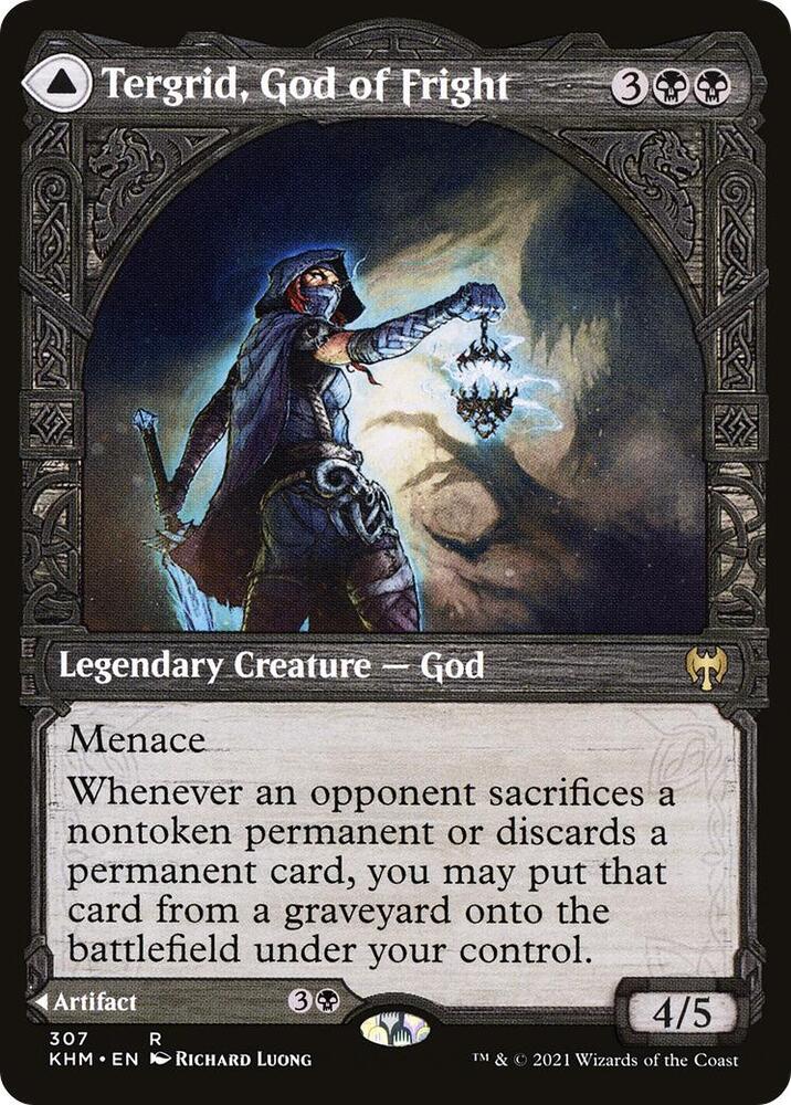 FOIL SHOWCASE Tergrid, God of Fright - #307 - Rare Kaldheim