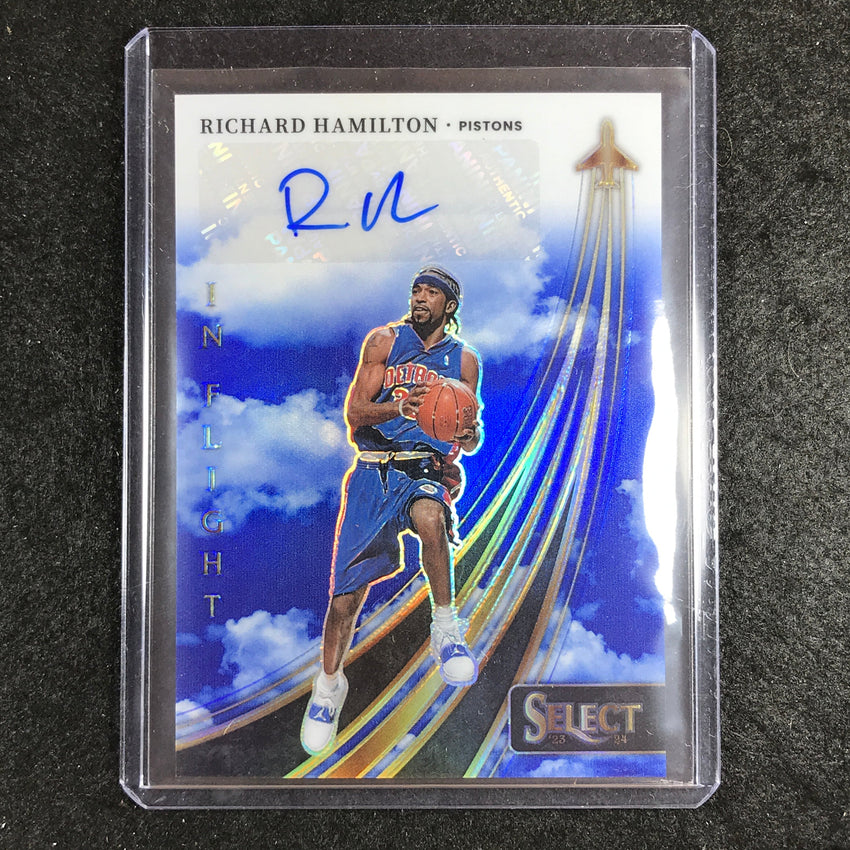 2023-24 Select RICHARD HAMILTON In Flight Auto Blue 28/49