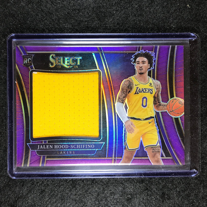 2023-24 Select JALEN HOOD-SCHIFINO Rookie Jumbo Swatches Jersey Purple 52/99