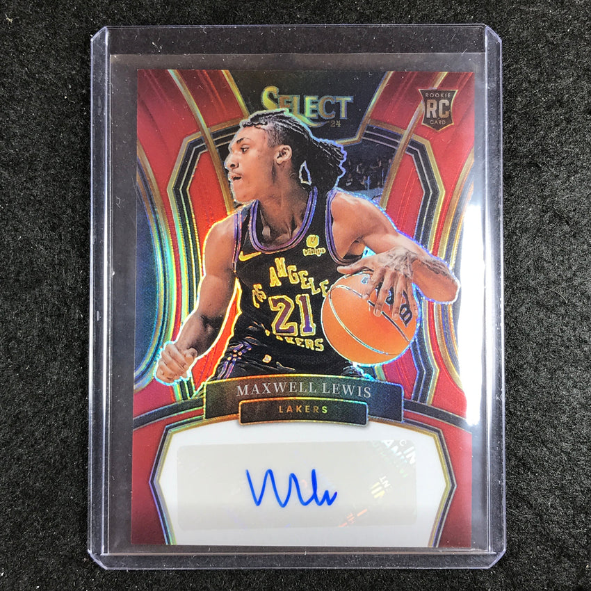 2023-24 Select MAXWELL LEWIS Rookie Signatures Auto Red 48/99