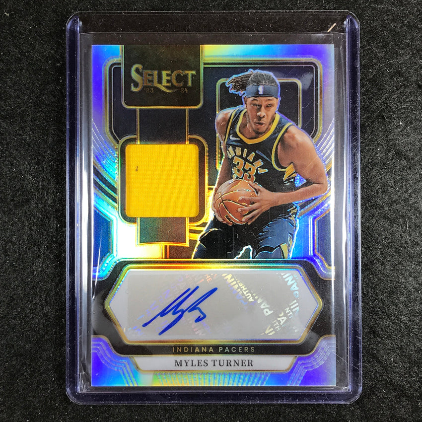 2023-24 Select MYLES TURNER Autographed Memorabilia Jersey Auto Base 99/125