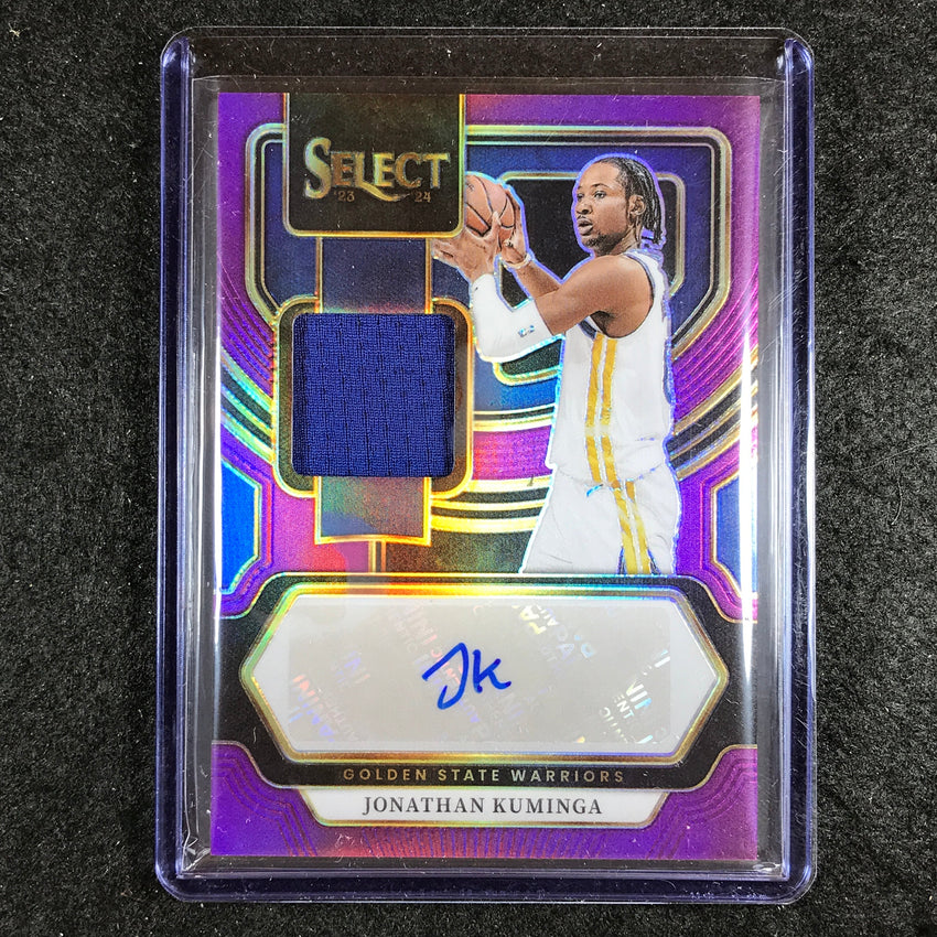 2023-24 Select JONATHAN KUMINGA Autographed Memorabilia Jersey Auto Purple 30/99