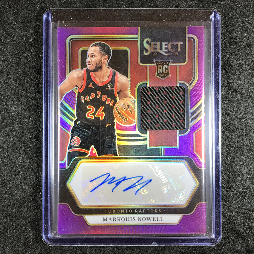 2023-24 Select MARQUIS NOWELL Rookie Patch Auto Purple 93/99