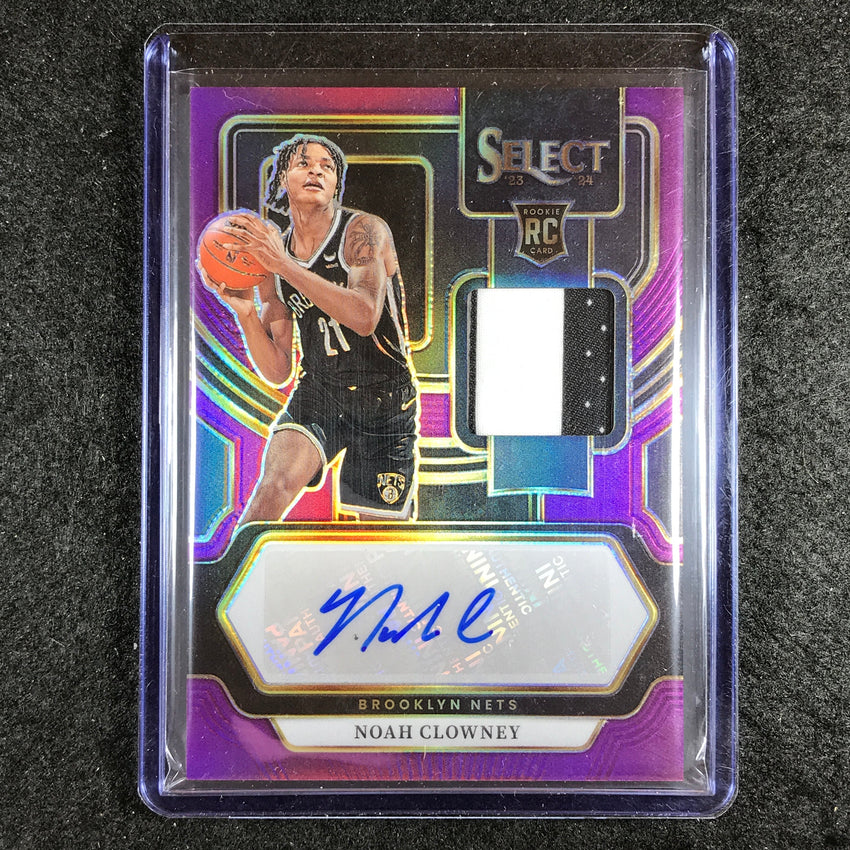 2023-24 Select NOAH CLOWNEY Rookie Patch Auto Purple 44/99