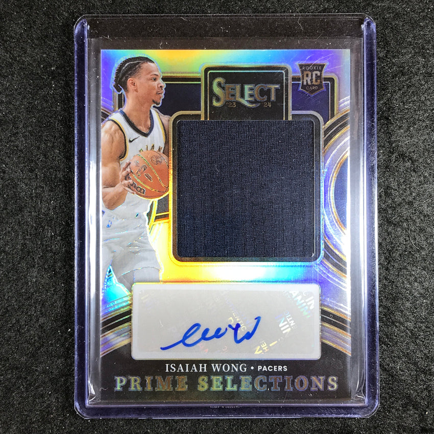 2023-24 Select ISAIAH WONG Prime Selections Rookie Jersey Auto Base 55/99