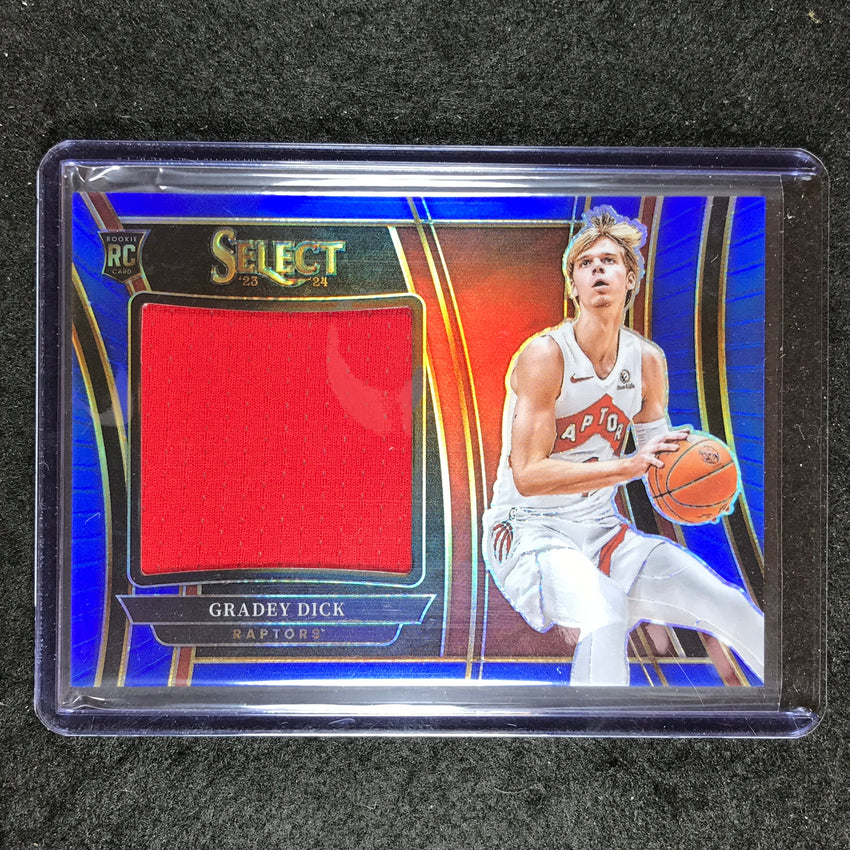 2023-24 Select GRADEY DICK Rookie Jumbo Swatches Jersey Relic Blue 62/75