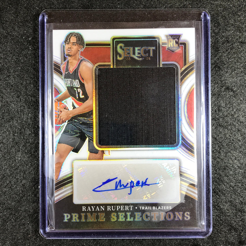 2023-24 Select RAYAN RUPERT Prime Selections Rookie Jersey Auto White 21/49