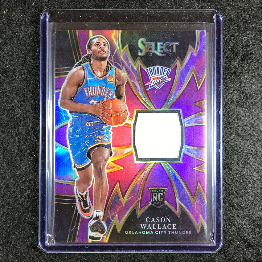 2023-24 Select CASON WALLACE Sparks Rookie Jersey Relic Purple 90/99