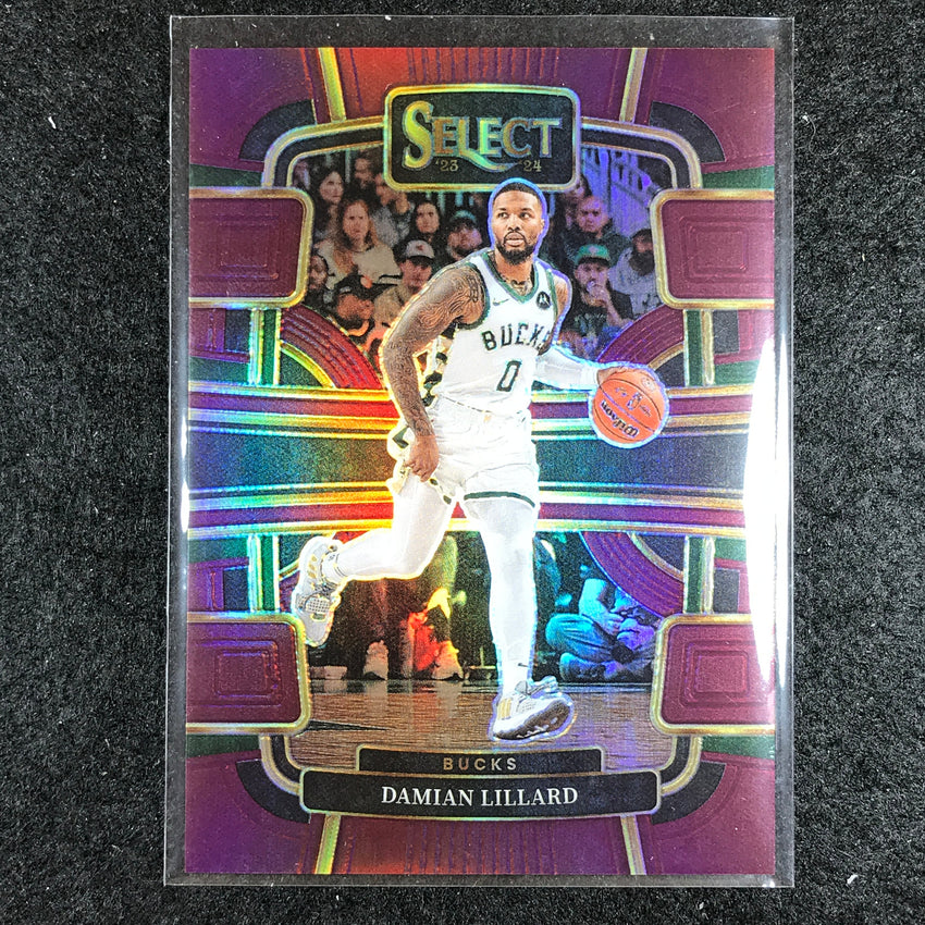 2023-24 Select DAMIAN LILLARD Concourse Maroon 169/175 #63