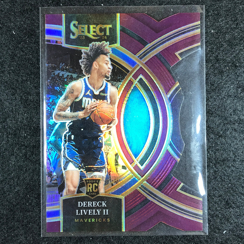 2023-24 Select DERECK LIVELY II Premier Level Rookie Maroon Die-Cut 53/175 No. 111