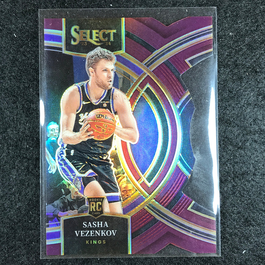 2023-24 Select SASHA VEZENKOV Premier Level Rookie Maroon Die-Cut 42/175 No. 127
